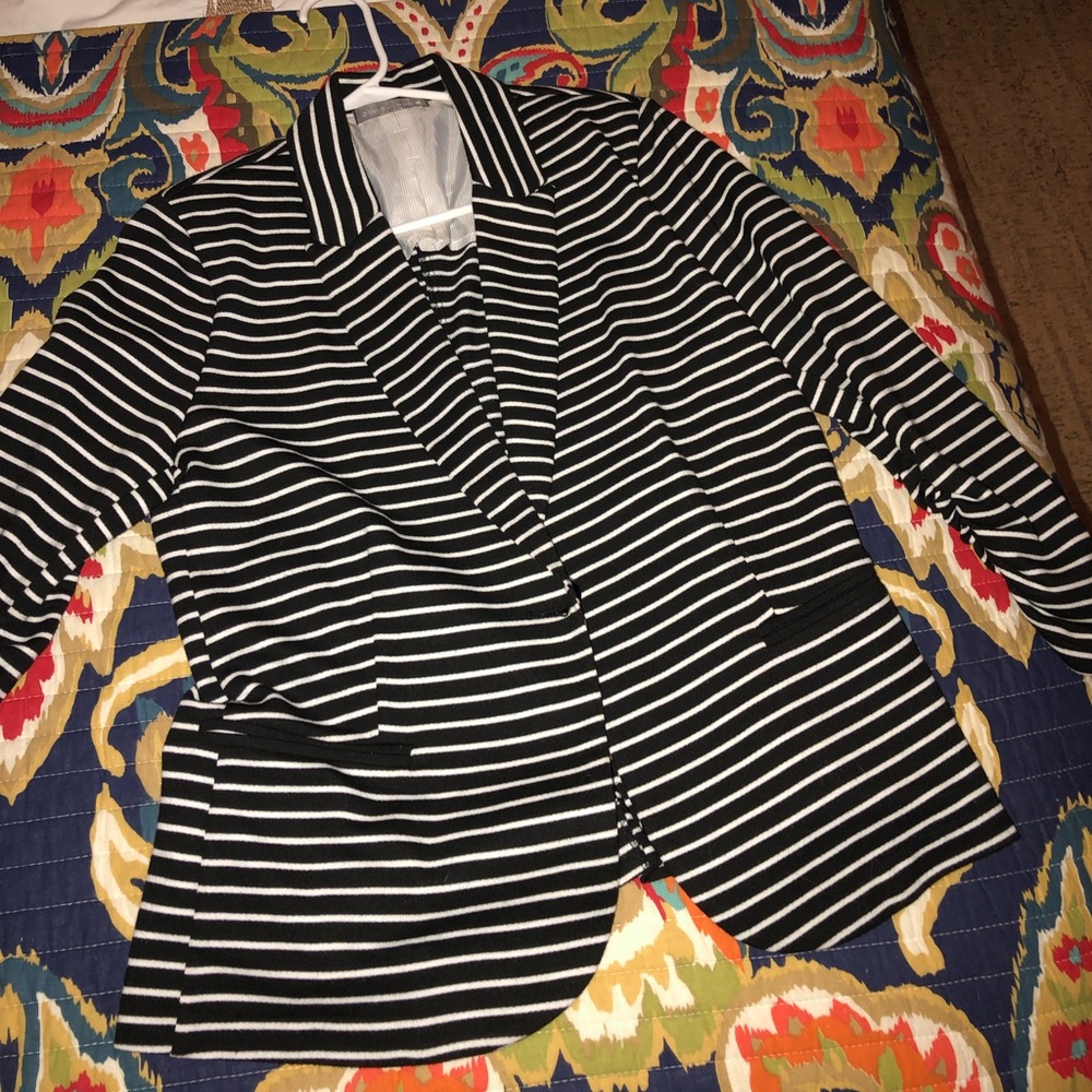 Olivia Moon knit blazer jacket